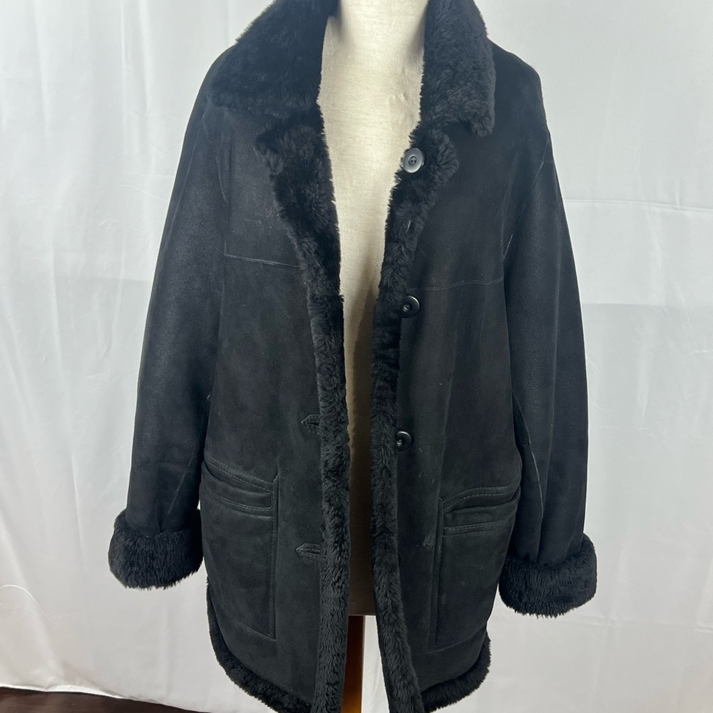 Blue Duck Sheerling Black Coat Size S $275
